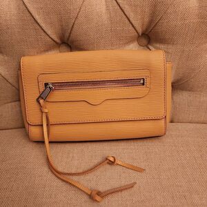 Rebecca Minkoff Tan Crossbody Gold Hardware and Chain